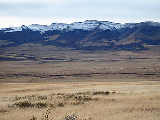 Image showing Patagonia in fall, north of Puerto Natales