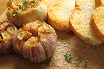 Image showing Roasted garlic.