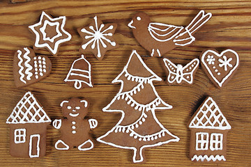 Image showing Gingerbread cookies