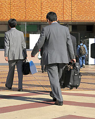 Image showing Businessmen travelling