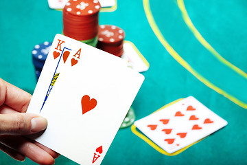 Image showing Poker in casino