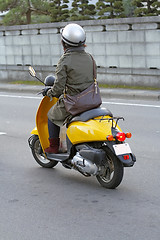 Image showing Girl with scooter