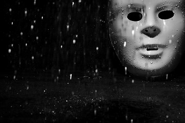 Image showing Mask and rain