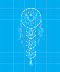 Image showing Dreamcatcher blue print