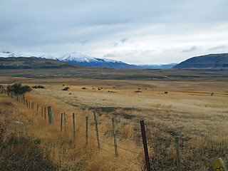 Image showing Patagonia in fall, north of Puerto Natales