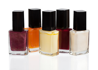 Image showing set of nail polish