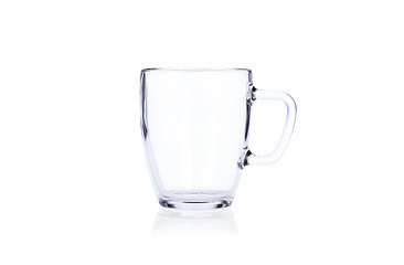 Image showing Glass cup isolated on white