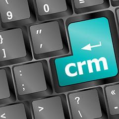 Image showing crm keyboard button on computer pc