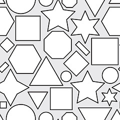 Image showing Seamless pattern with geometric shapes