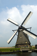 Image showing Portrait of a Dutch Windmill