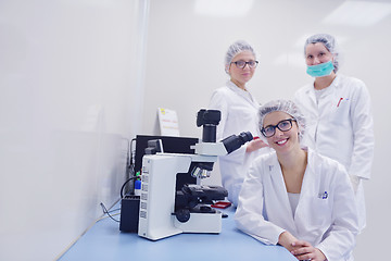 Image showing scientists working at the laboratory