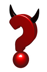 Image showing evil question mark