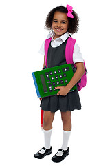 Image showing Pretty doll is ready for school