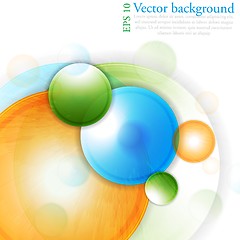 Image showing Multicolored circles. Vector design