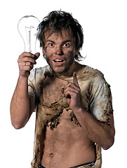 Image showing Crazy electrician