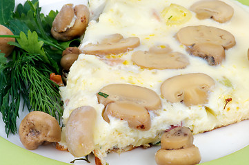 Image showing Omelet with Champignons