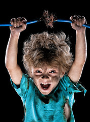 Image showing Crazy little electrician