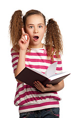 Image showing Girl with book