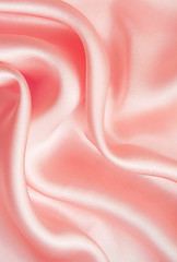 Image showing Elegant pink silk as background