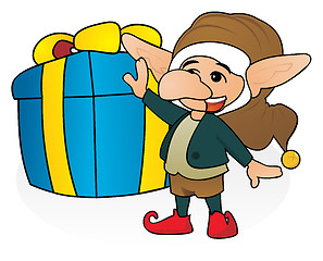 Image showing Gift from gnome