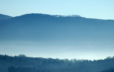 Image showing foggy land