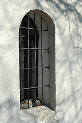 Image showing latticed window