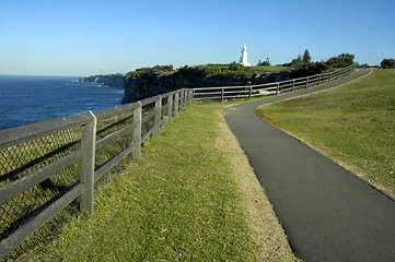 Image showing footpath to lighthouse