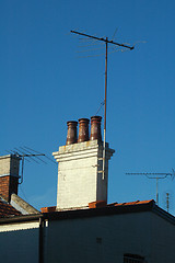 Image showing antenna & chimney