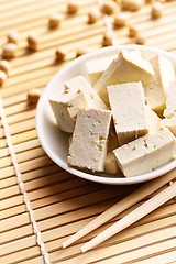 Image showing tofu and soy beans