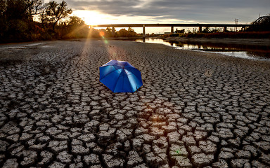 Image showing Dried up River Bed