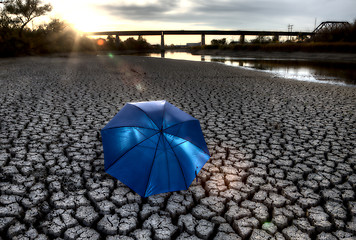 Image showing Dried up River Bed