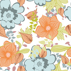 Image showing Seamless floral pattern