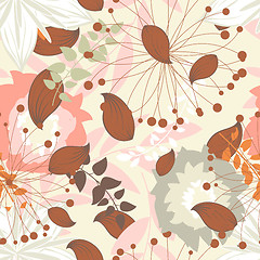 Image showing Seamless floral pattern