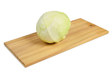 Image showing Cabbage on a board