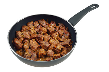 Image showing Beef stew in pan