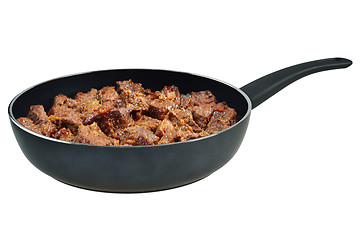 Image showing Beef stew in pan