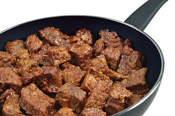 Image showing Beef stew in pan