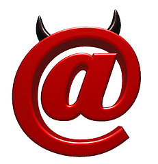 Image showing evil email symbol