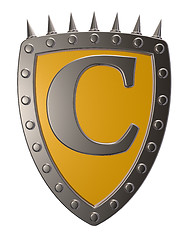 Image showing shield with letter c