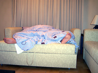 Image showing sleeping man