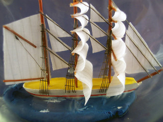 Image showing bottled sailboat
