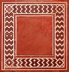 Image showing Frame in the Indian style from natural stone