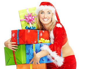 Image showing Santa with gifts