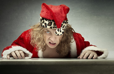 Image showing Angry Santa