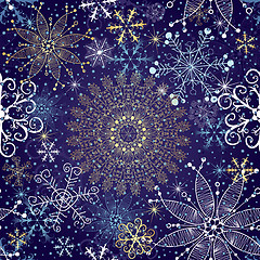 Image showing Christmas seamless pattern