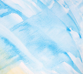 Image showing Abstract watercolor background with colorful layers on paper tex