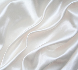 Image showing Smooth elegant white silk 