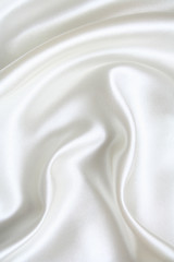 Image showing Smooth elegant white silk c