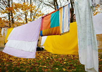 Image showing Bright colorful linen.