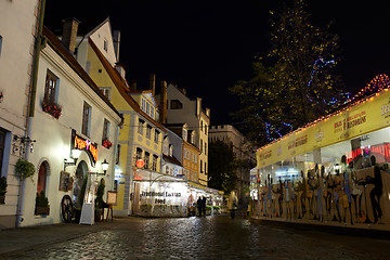 Image showing Riga, old city, restaurants.